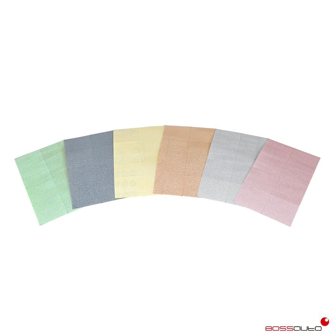 BOSSAUTO SQUARE SCHUURVELLETJES VOOR KLEINE STOFDEELTJES, P800, P1200, P1500, P2000, P2500, P3000, 28x34MM. (kopie)