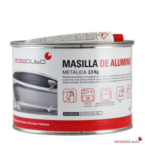 BOSSAUTO ALUMINIUM PLAMUUR, 2.5 KG, INCL VERHARDER.