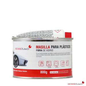 BOSSAUTO PLAMUUR VOOR KUNSTSTOF BUMPERS, 800 GRAM, INCL VERHARDER.