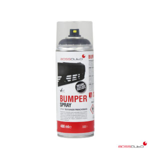 BOSSAUTO BUMPERSPRAY STRUCTUUR COATING, ZWART, ANTRACIET, 400ML SPUITBUS.